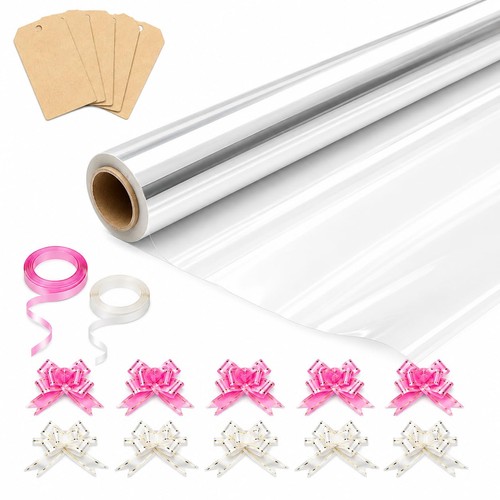 Clear cellophane wrap roll - cellophane,