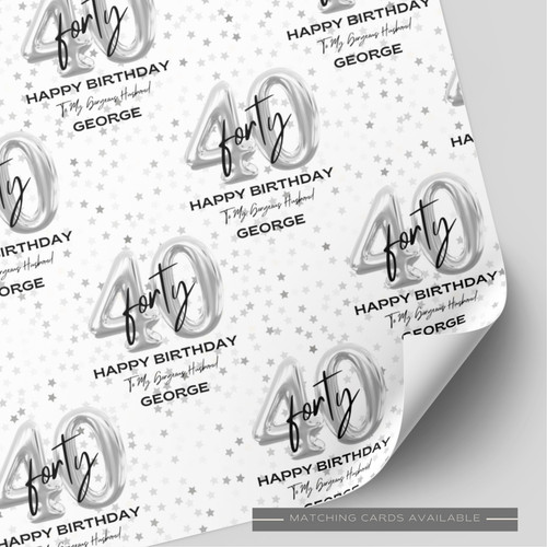 Personalised 40th birthday - 40th,