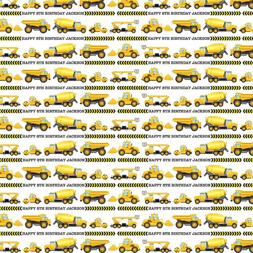 Personalised jcb wrapping - jcb,