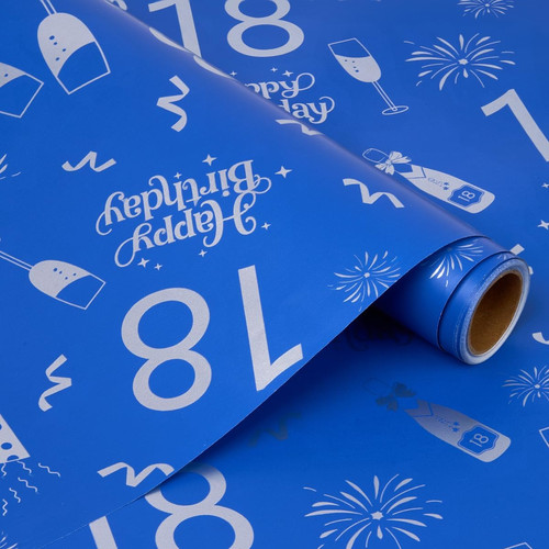 18th birthday wrapping paper - 18th,