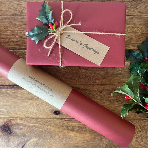 Red kraft christmas - kraft,