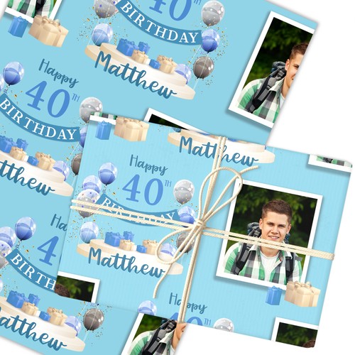 Personalised wrapping paper - personalised,