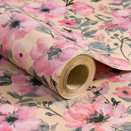 Kraft wrapping paper roll - kraft,