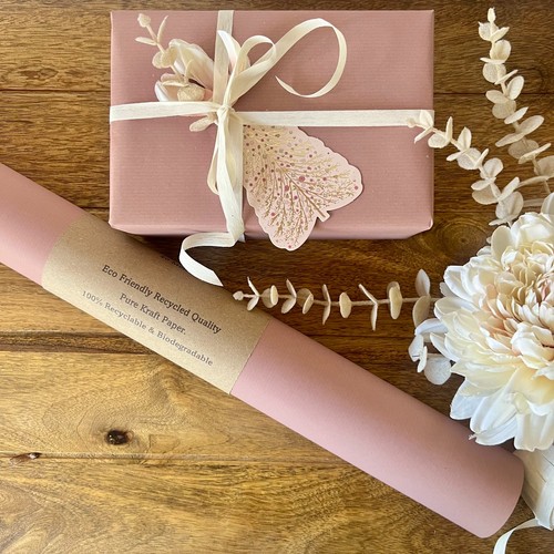 Light pink kraft wrapping - light,