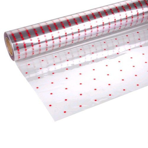 Red dot clear - dot, cellophane