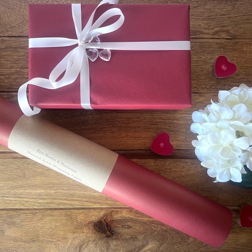 Red valentines wrapping paper - wrapping,