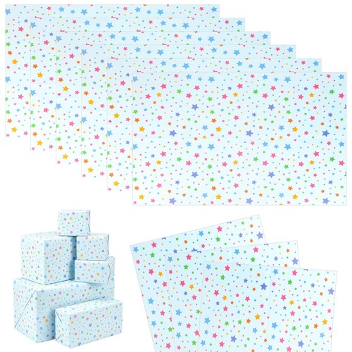 Sheets star wrapping paper - sheets,