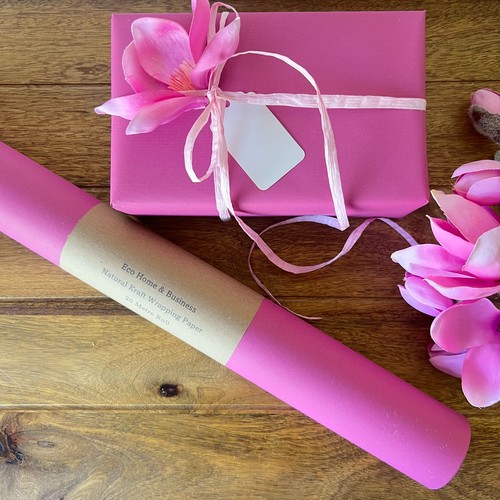 Hot pink wrapping paper kraft - pink,