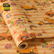 Construction Wrapping Paper