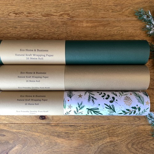 Kraft christmas wrapping - kraft, paper