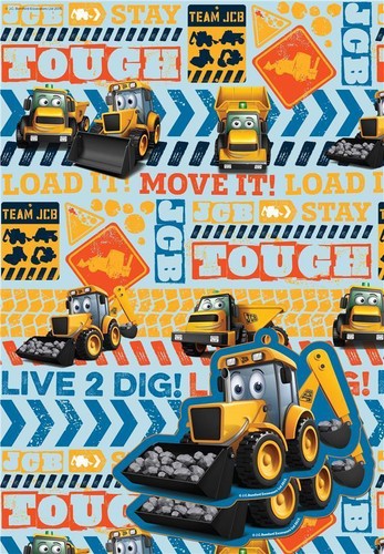 Jcb digger wrapping - wrapping, paper