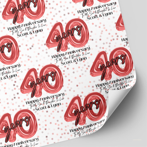 Personalised 40th wedding - 40th,