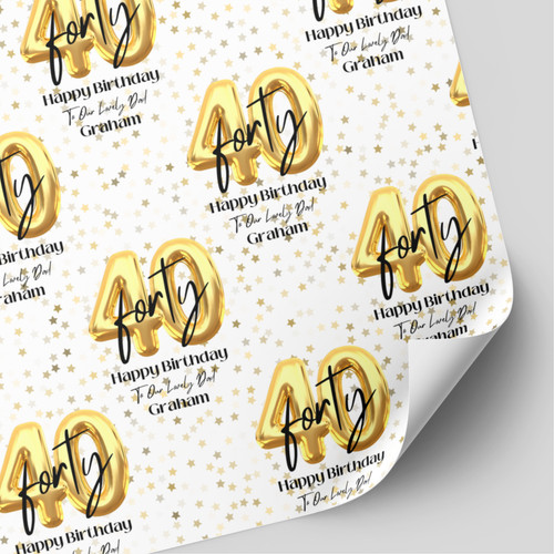 Personalised 40th birthday - 40th,