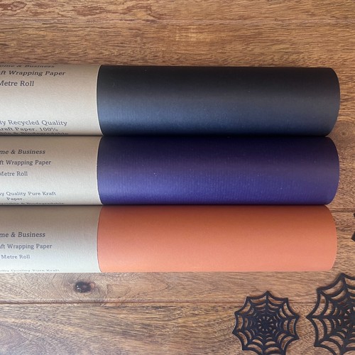 Halloween wrapping paper kraft - halloween,