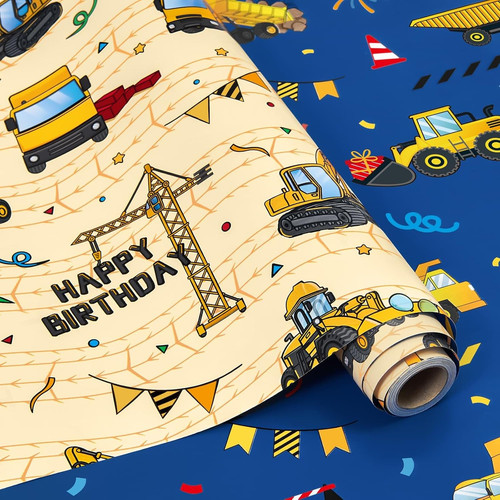 Construction wrapping paper - wrapping,