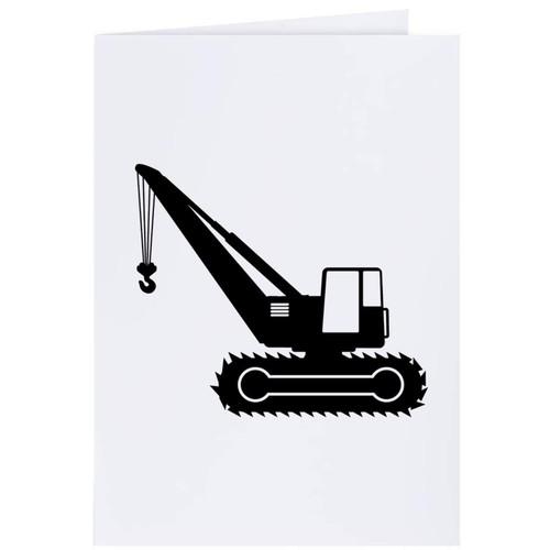 Tracked crane silhouette - crane, silhouette'